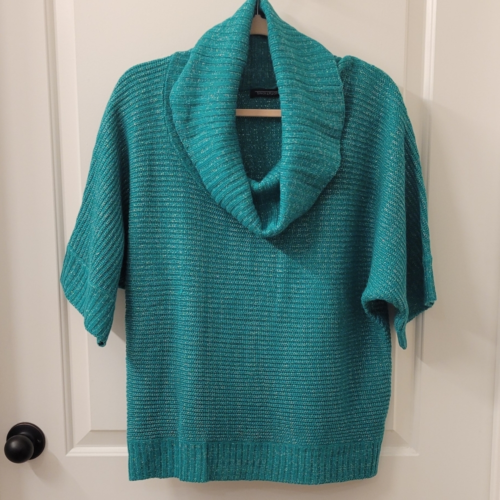 Sparkle cowl neck sweater